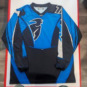 Thor MX Phase motocross jersey blue with graphic design men's size L